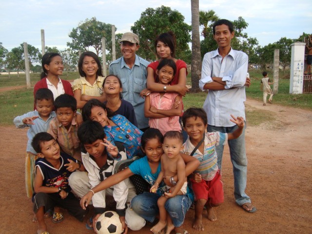 Group picture - orphans from Cambodia