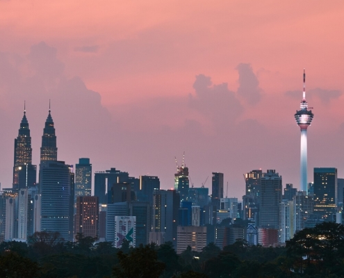 Malaysia - Skyscrapers at dawn