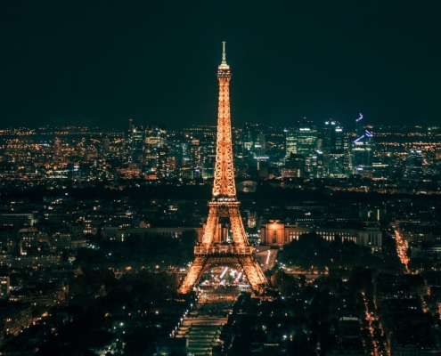 France - Eiffel Tower at Night