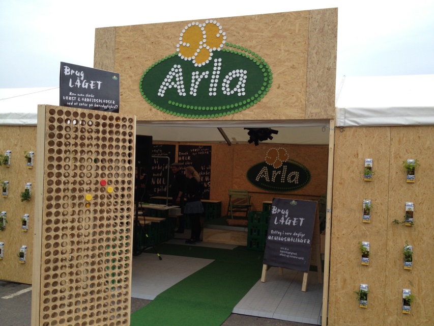 Arla promoting their green strategy at The People Meeting 2013